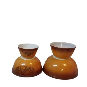 VINTAGE 1950’S OLD ORCHARD FRUIT MIXING BOWL SETS OF 4 (401, 402, 403, 404)